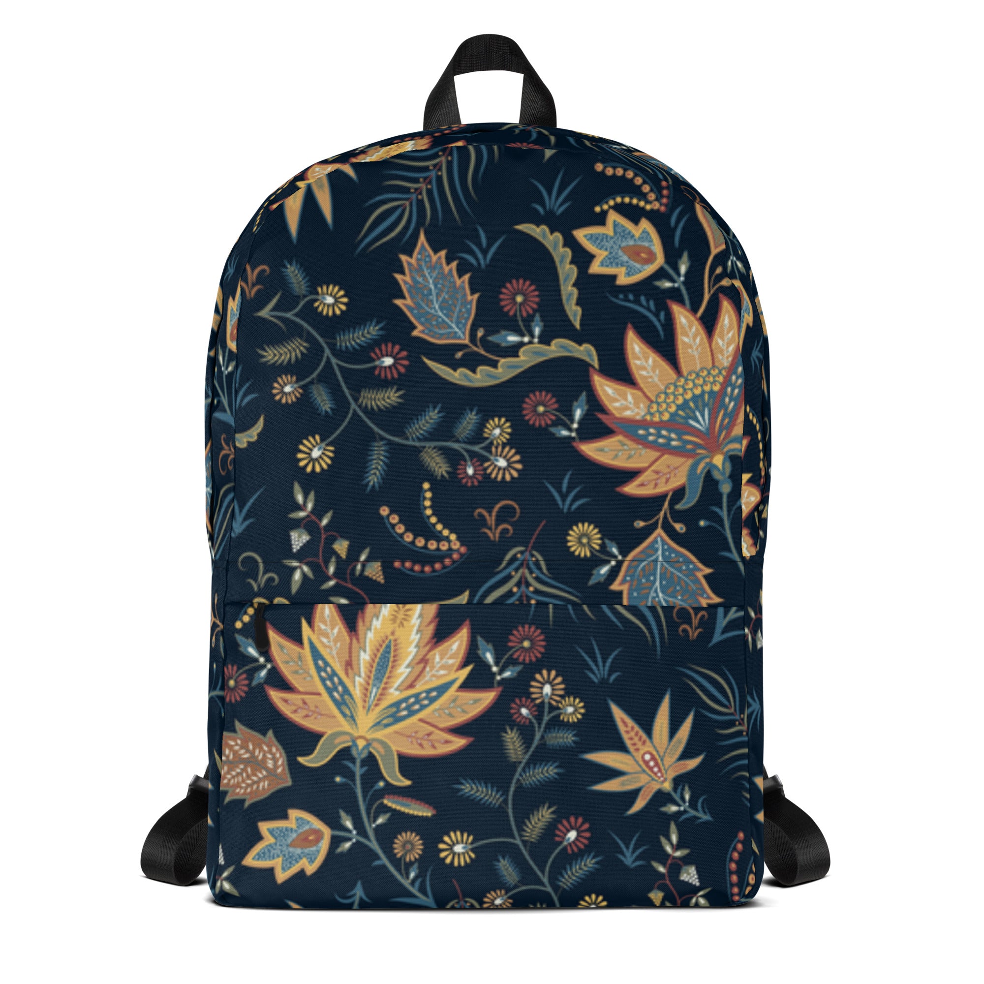 Floral Print Backpack – Water-Resistant 15L Rucksack with Laptop Pocket | All-Gender Everyday Bag