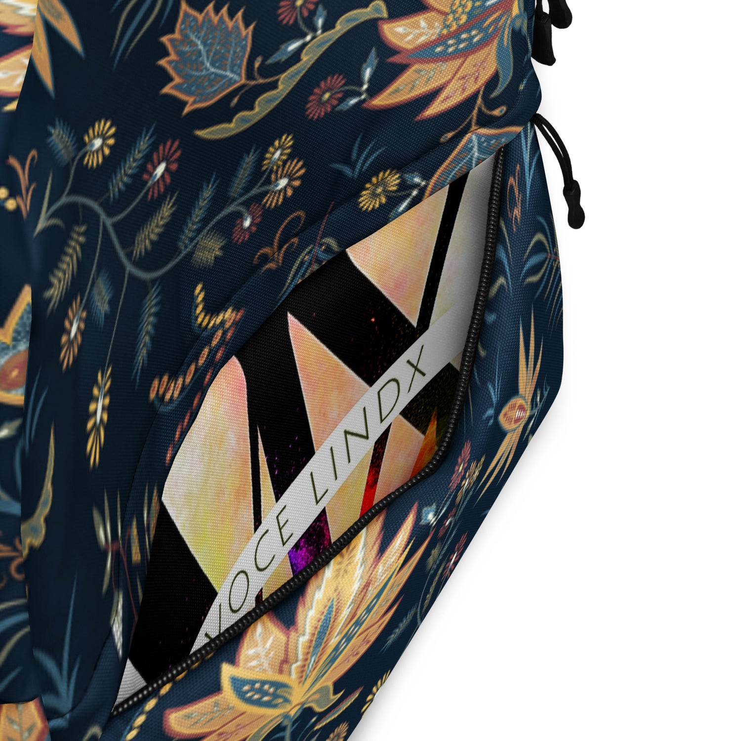 Floral Print Backpack – Water-Resistant 15L Rucksack with Laptop Pocket | All-Gender Everyday Bag