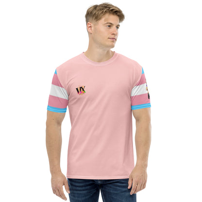Premium Transgender Pride Flag T-Shirt - All-Over Print Crew Neck Tee, All-Gender LGBTQIA+ Gift
