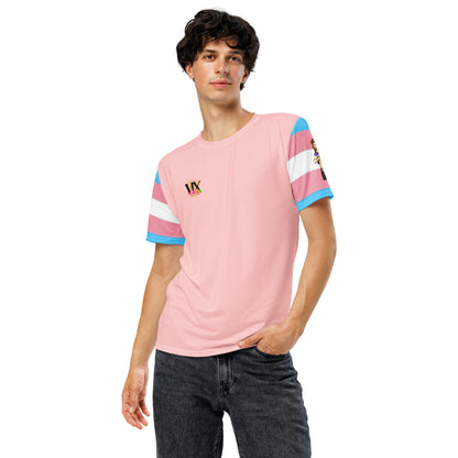 Transgender Pride Flag T-Shirt – All-Over Print Crew Neck | All-Gender LGBTQIA+ Gift