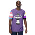 HE Gender-Free Pride Tee - Trans & Nonbinary Flag Sleeves, Inclusive LGBTQIA+ Fashion