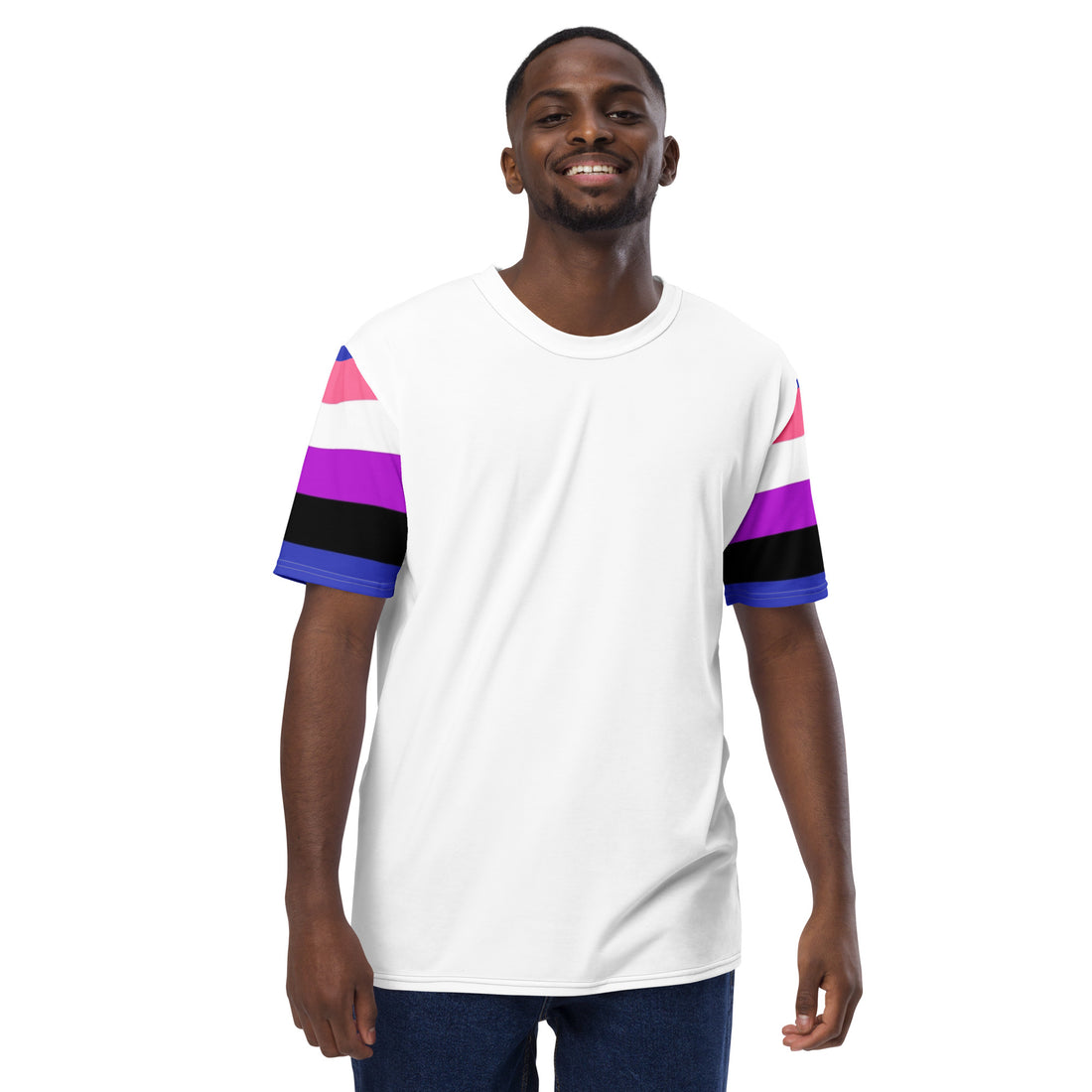 Genderqueer Pride Tee - Gender-Free Lightweight Microfiber Knit, Inclusive LGBTQIA+