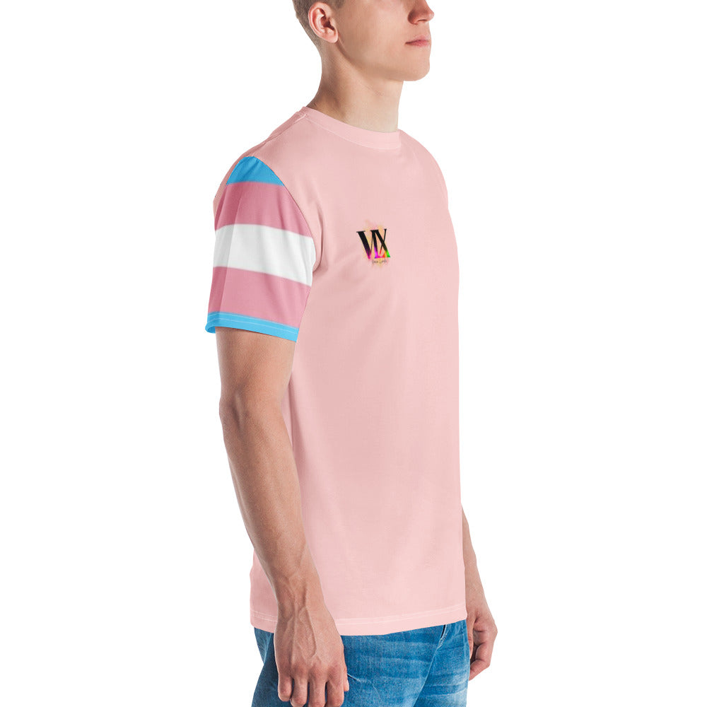 Transgender Pride Flag T-Shirt – All-Over Print Crew Neck | All-Gender LGBTQIA+ Gift