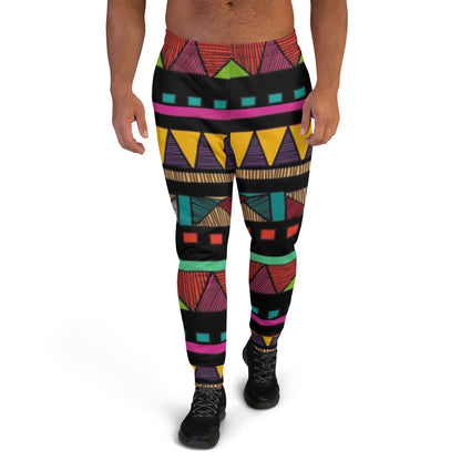 VOCE LINDX African Joggers – 100 % Polyester Sublimation Print with Elastic Waist &amp; Pocket – Inclusive Lounge Pants