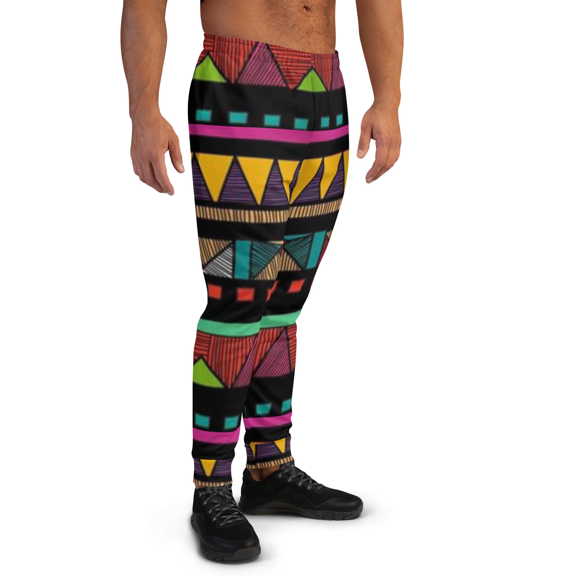 VOCE LINDX African Joggers – 100 % Polyester Sublimation Print with Elastic Waist &amp; Pocket – Inclusive Lounge Pants