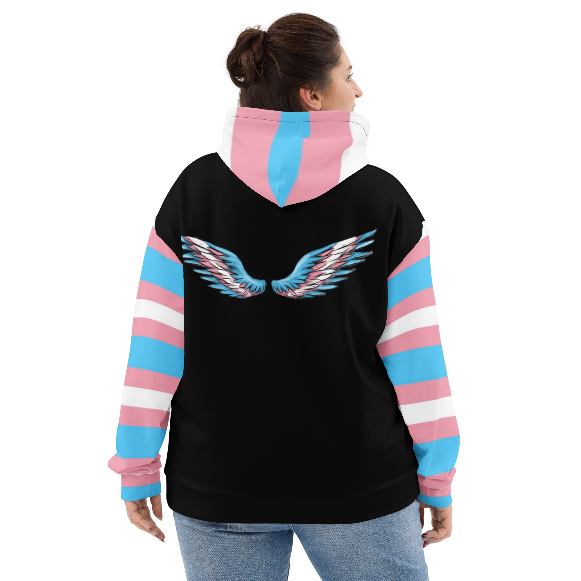 Sudadera con capucha transgénero él
