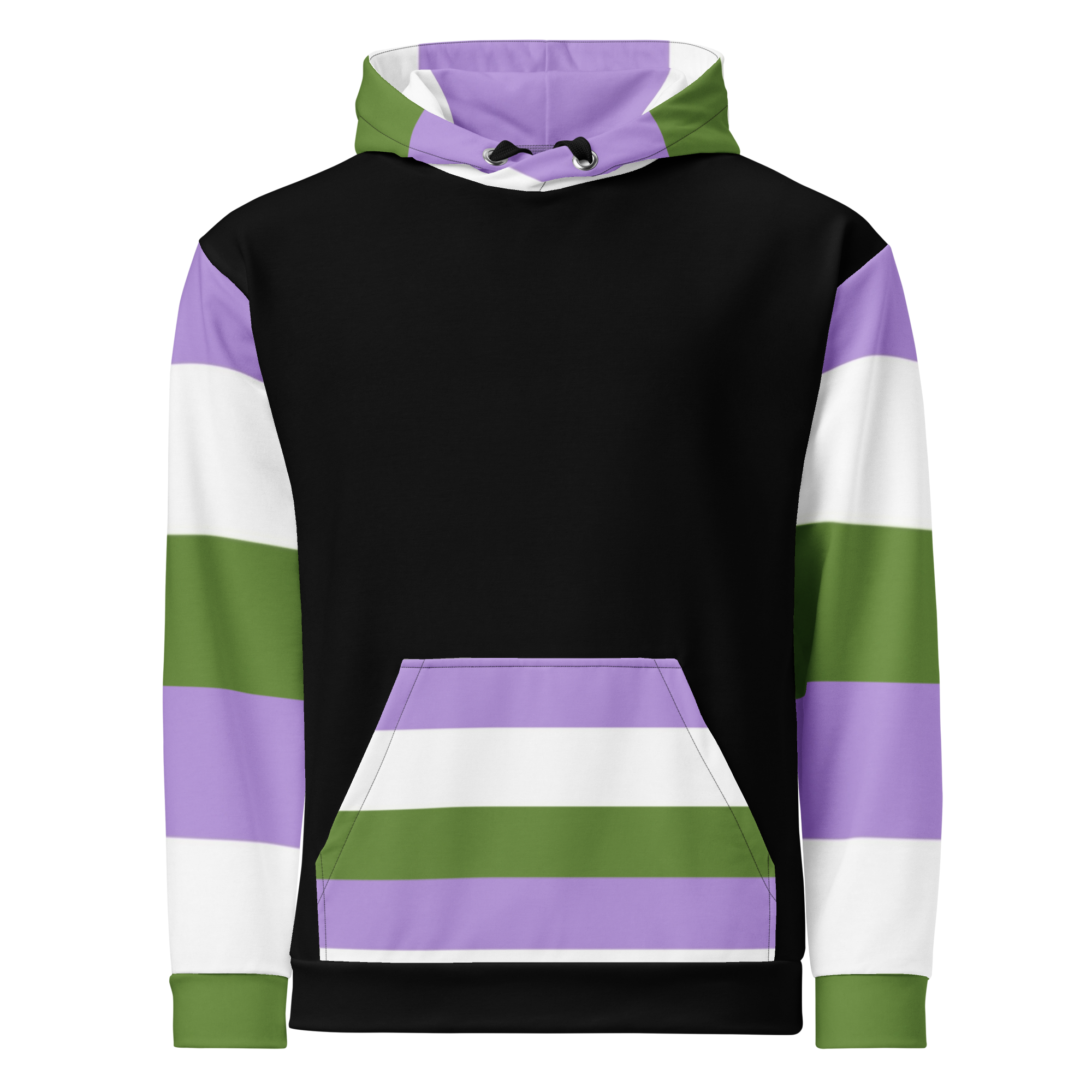 Genderqueer Pride Hoodie – Empowering Statement Design | Soft &amp; Durable Fit