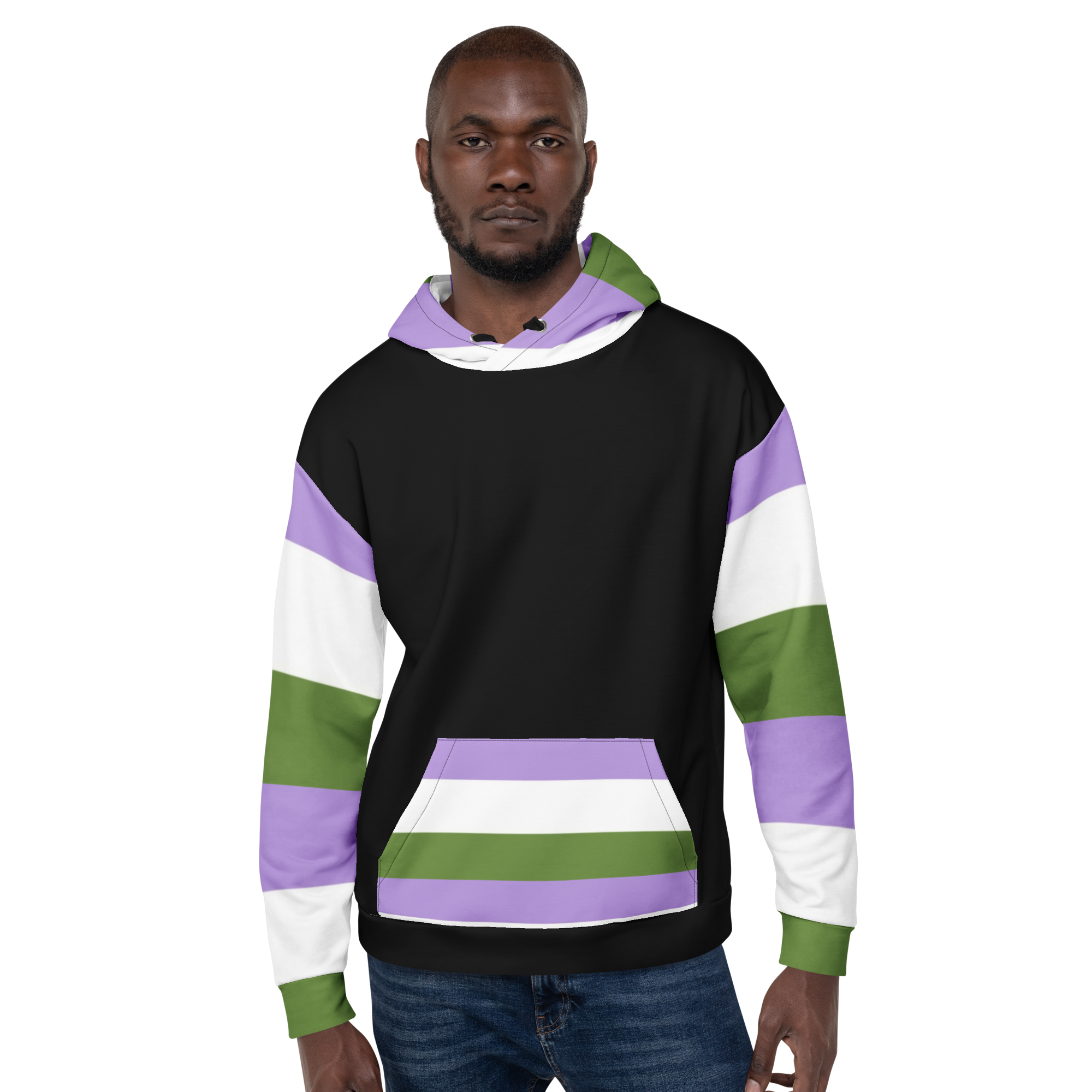 Genderqueer Pride Hoodie – Empowering Statement Design | Soft &amp; Durable Fit
