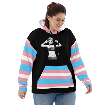 Sudadera con capucha transgénero él