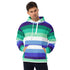 Gay Pride Flag Hoodie - Rainbow Print Comfortable Inclusive