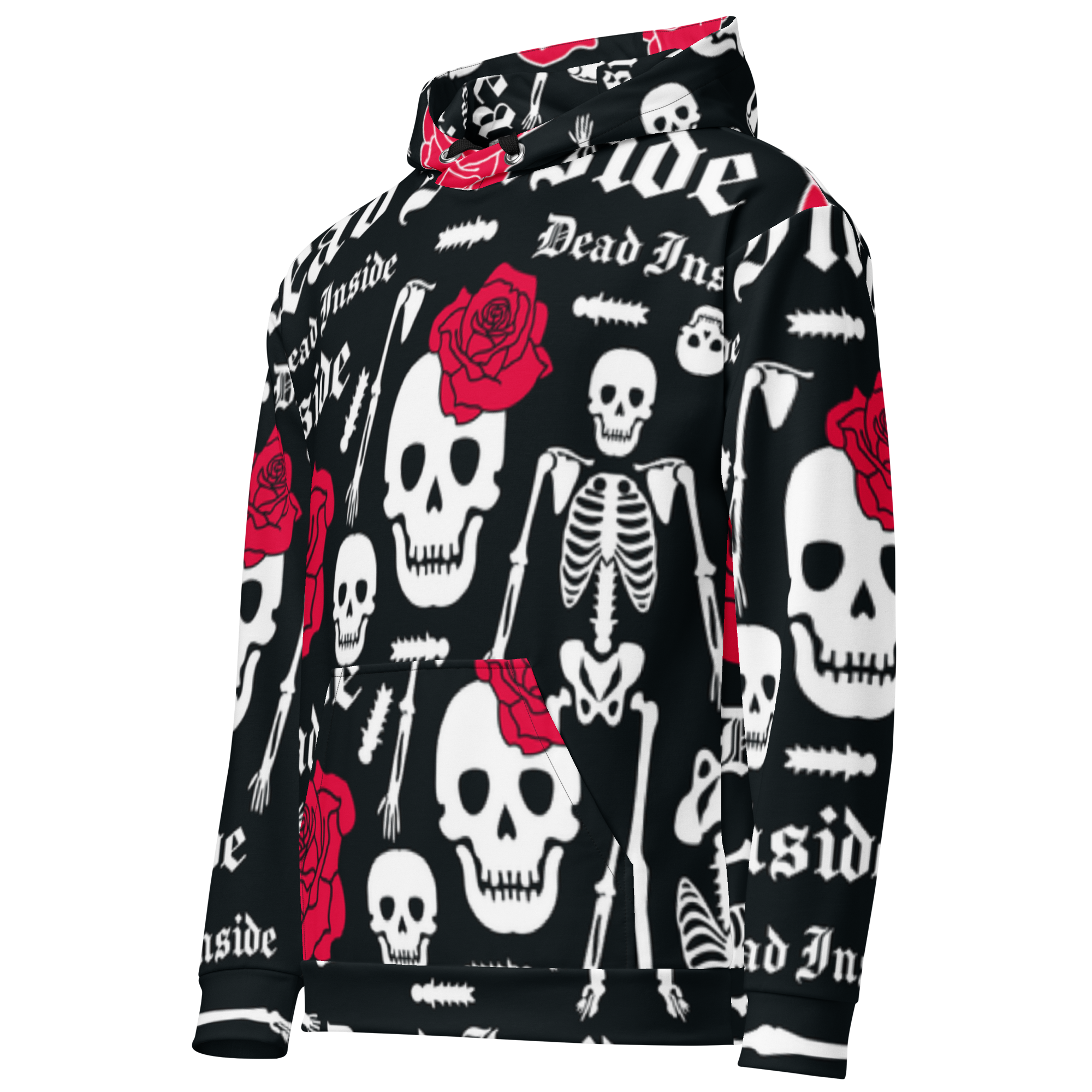 Skull &amp; Flowers Hoodie – “They” Identity Design | Bold &amp; Inclusive