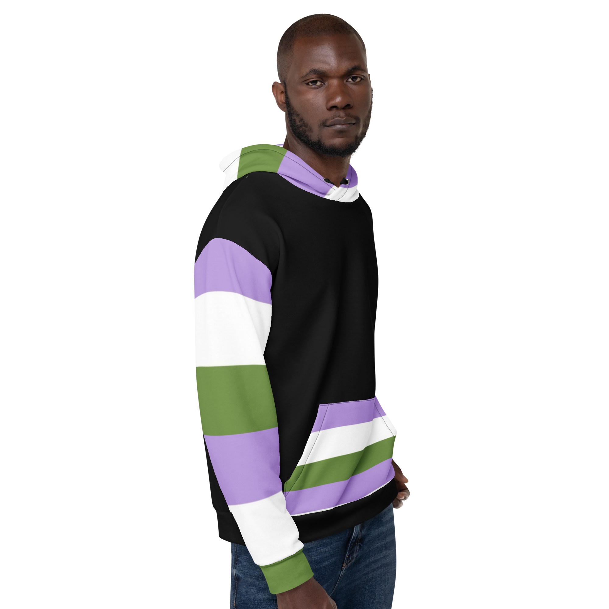 Genderqueer Pride Hoodie – Empowering Statement Design | Soft &amp; Durable Fit