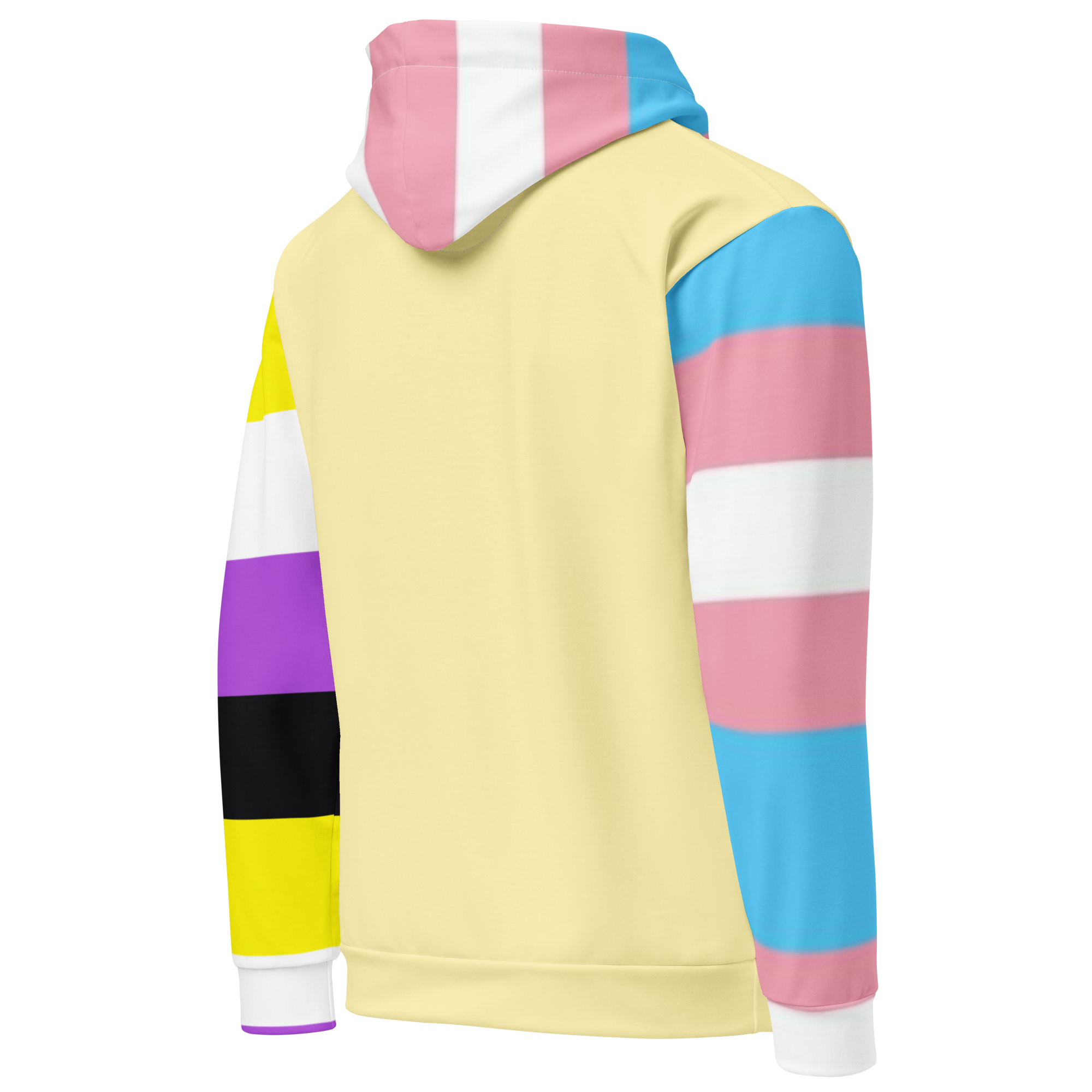 Trans + Non-Binary Flag Hoodie – Inclusive Pride Fashion | Comfortable &amp; Gender-Free Statement Wear