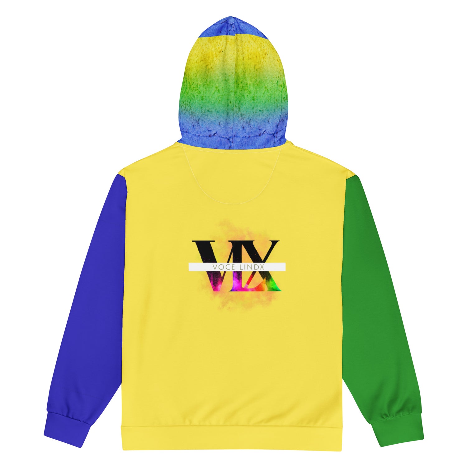 Brazil Flag Zip Hoodie | Flag Graphic