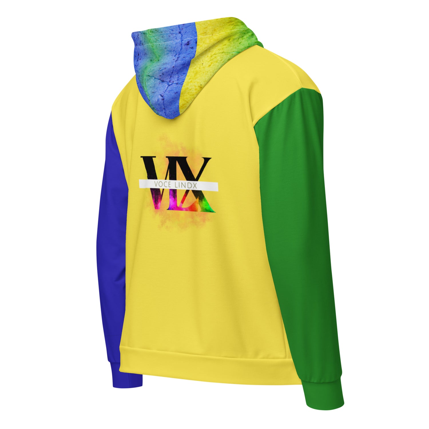 Brazil Flag Zip Hoodie | Flag Graphic