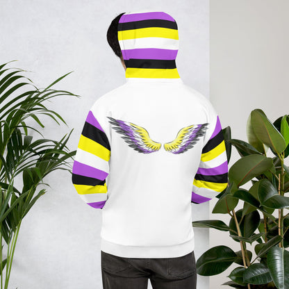“Gender Is Over” Hoodie – Diverse Pride Flag Design | Recycled, Comfortable &amp; Inclusive Fit