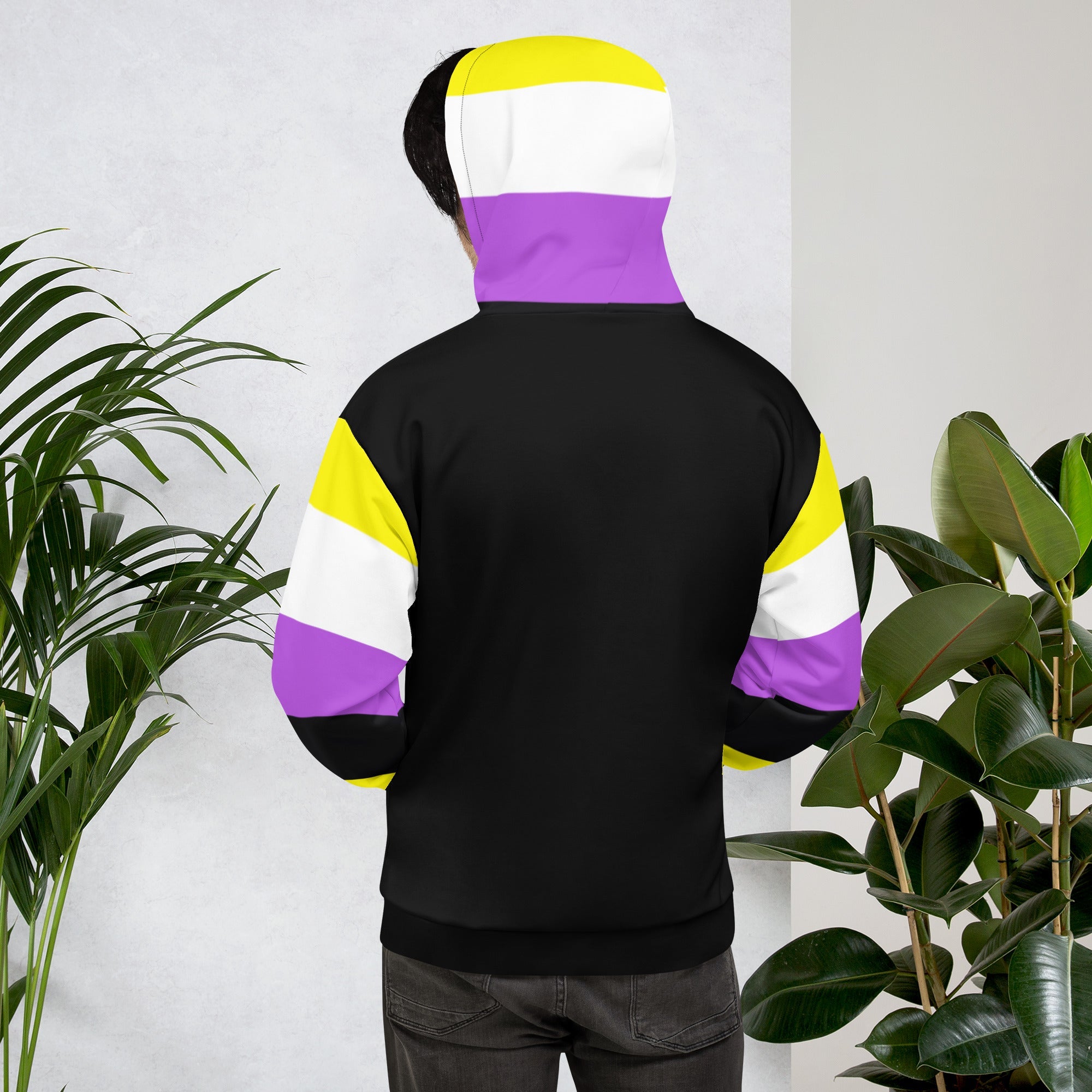 Non-Binary Pride Flag Hoodie – Soft, Sustainable &amp; Inclusive Pridewear
