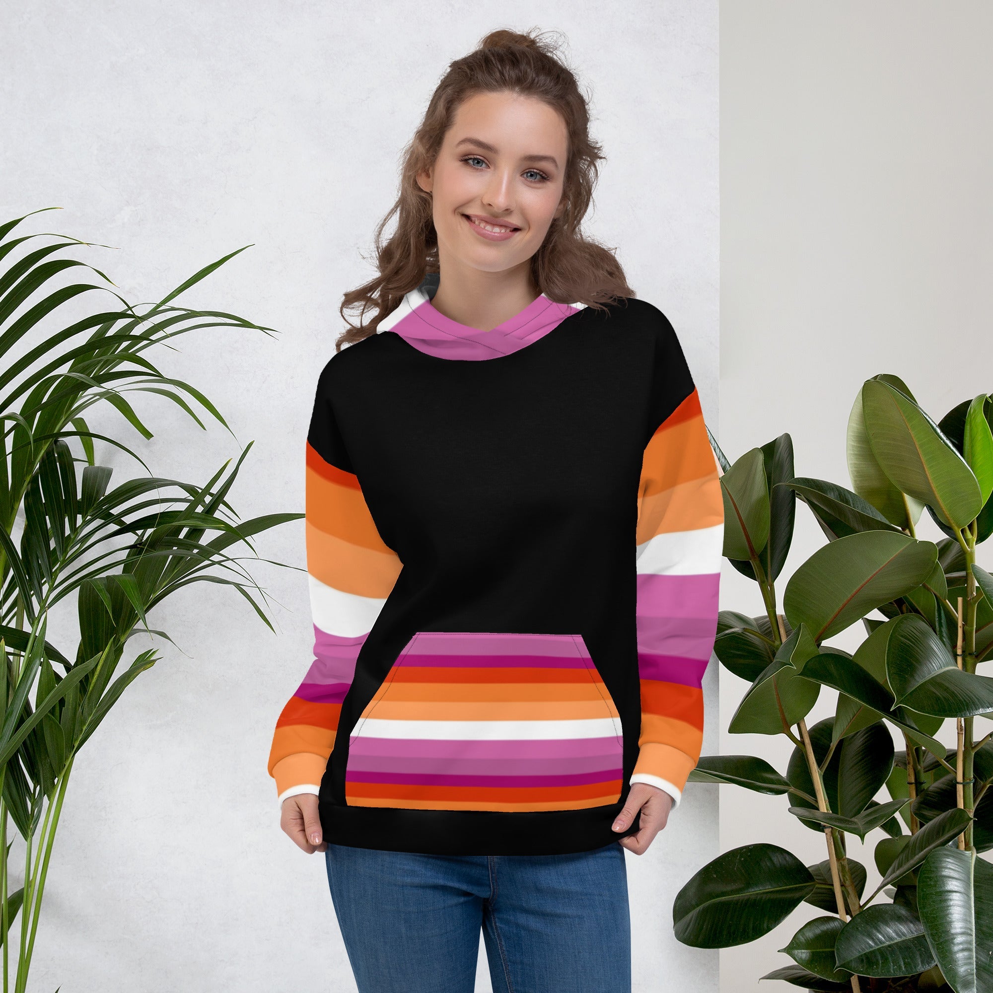 Hoodie – Sapphic Pride Flag | Inclusive Gender-Neutral Pride Hoodie