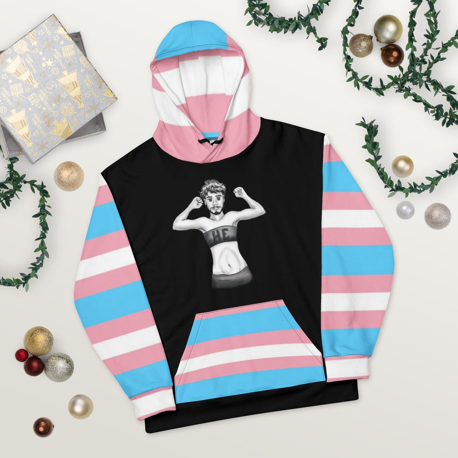 Hoodie – Gender Identity Pride Flag | Inclusive Gender-Neutral Pride Hoodie
