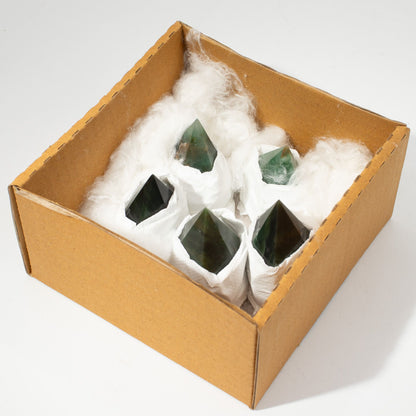 Green Aventurine Polished Crystal Points, Set of 5-6