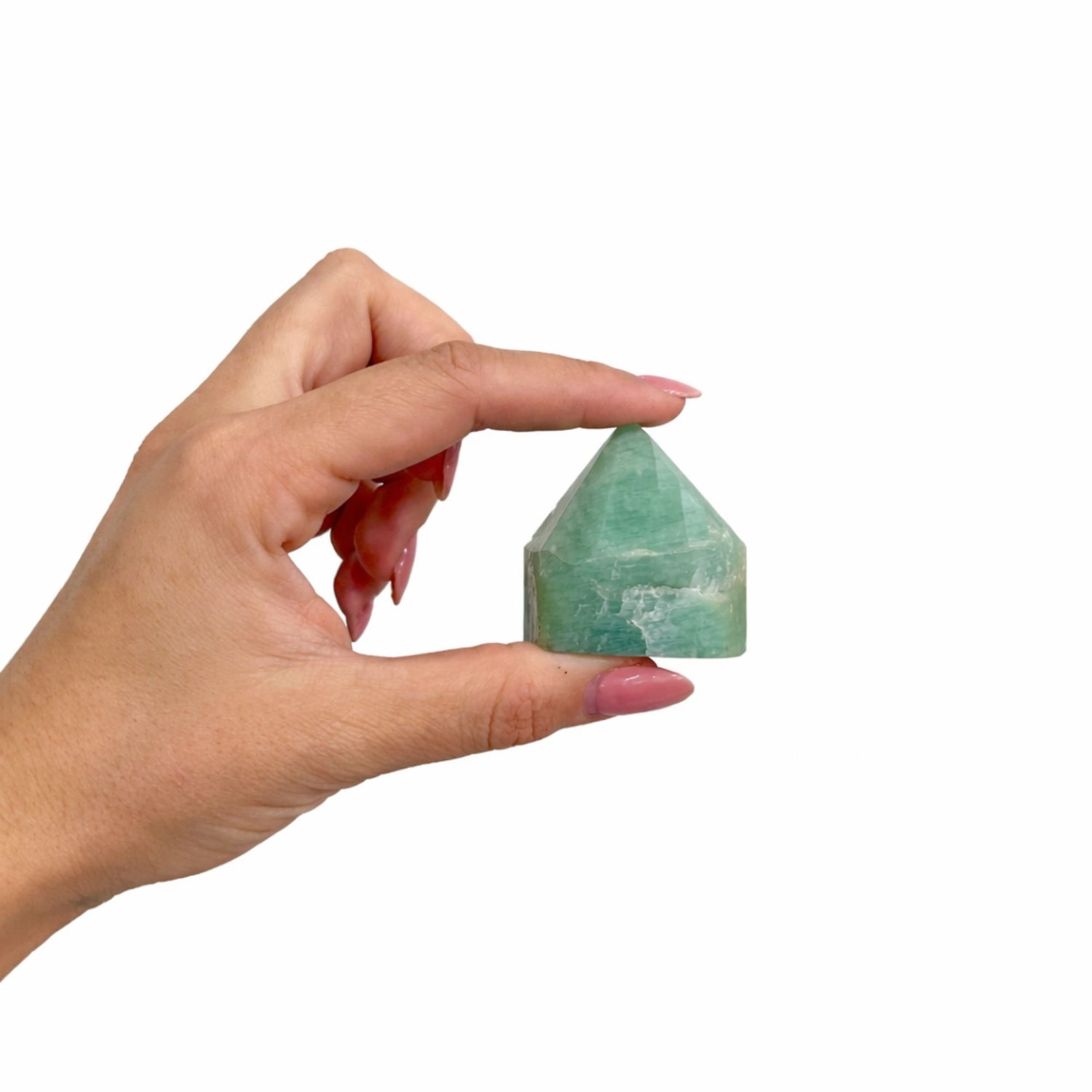 Amazonite Polished Crystal Points, Set of 5-6