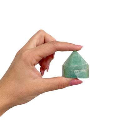 Amazonite Polished Crystal Points, Set of 5-6