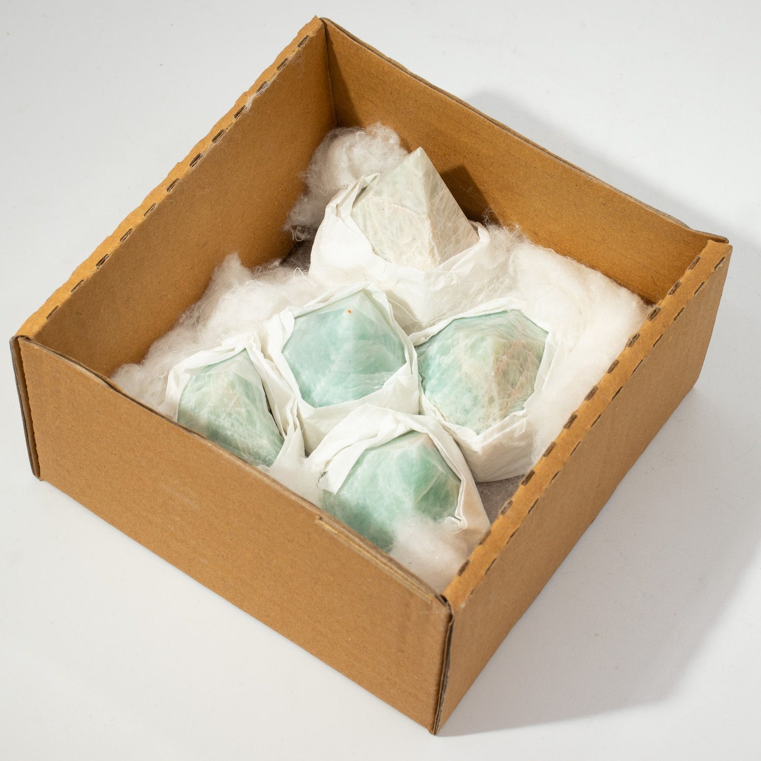 Amazonite Polished Crystal Points, Set of 5-6