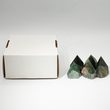 Green Aventurine Polished Crystal Points, Set of 5-6
