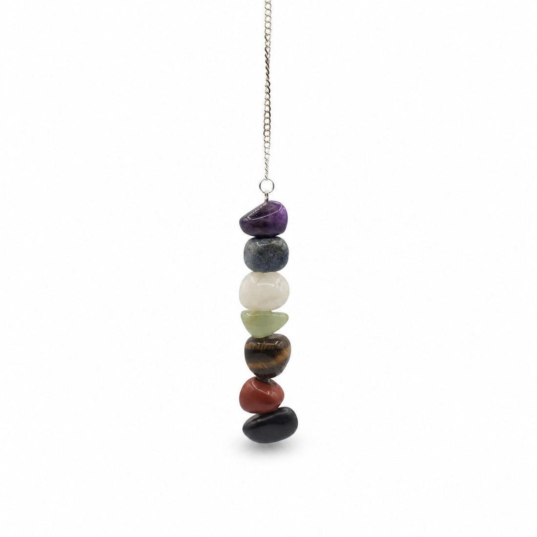 Seven Chakra Tumblestone Pendulum – photo 2