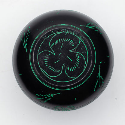 Cauldron Tibetan Singing Bowl, Magic Mushroom, Green 15cm