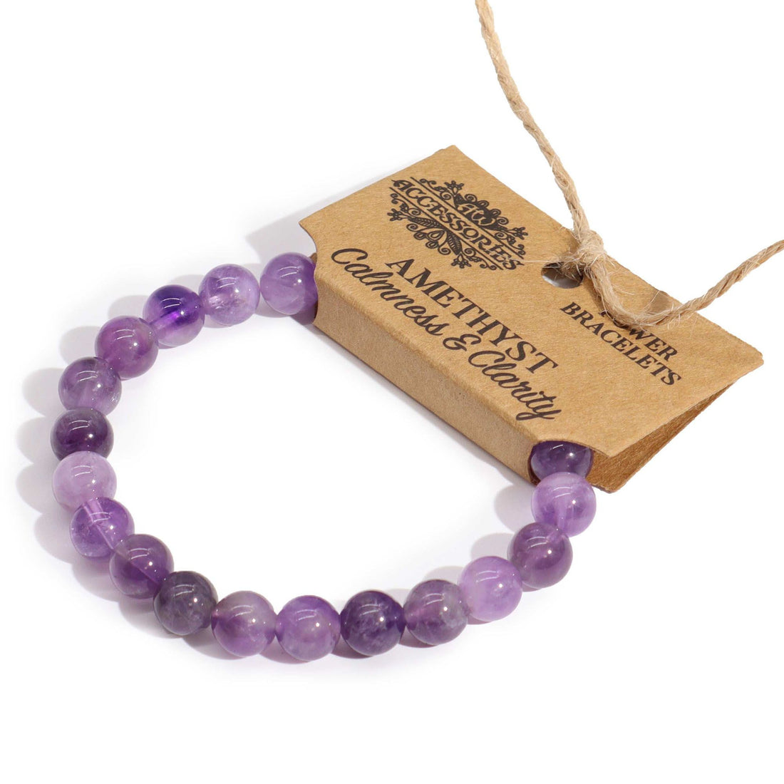 Amethyst Power Bracelet - Beaded Crystal Bracelet