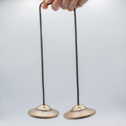 Tibetan Tingsha Cymbals, Plain Traditional 7.5cm