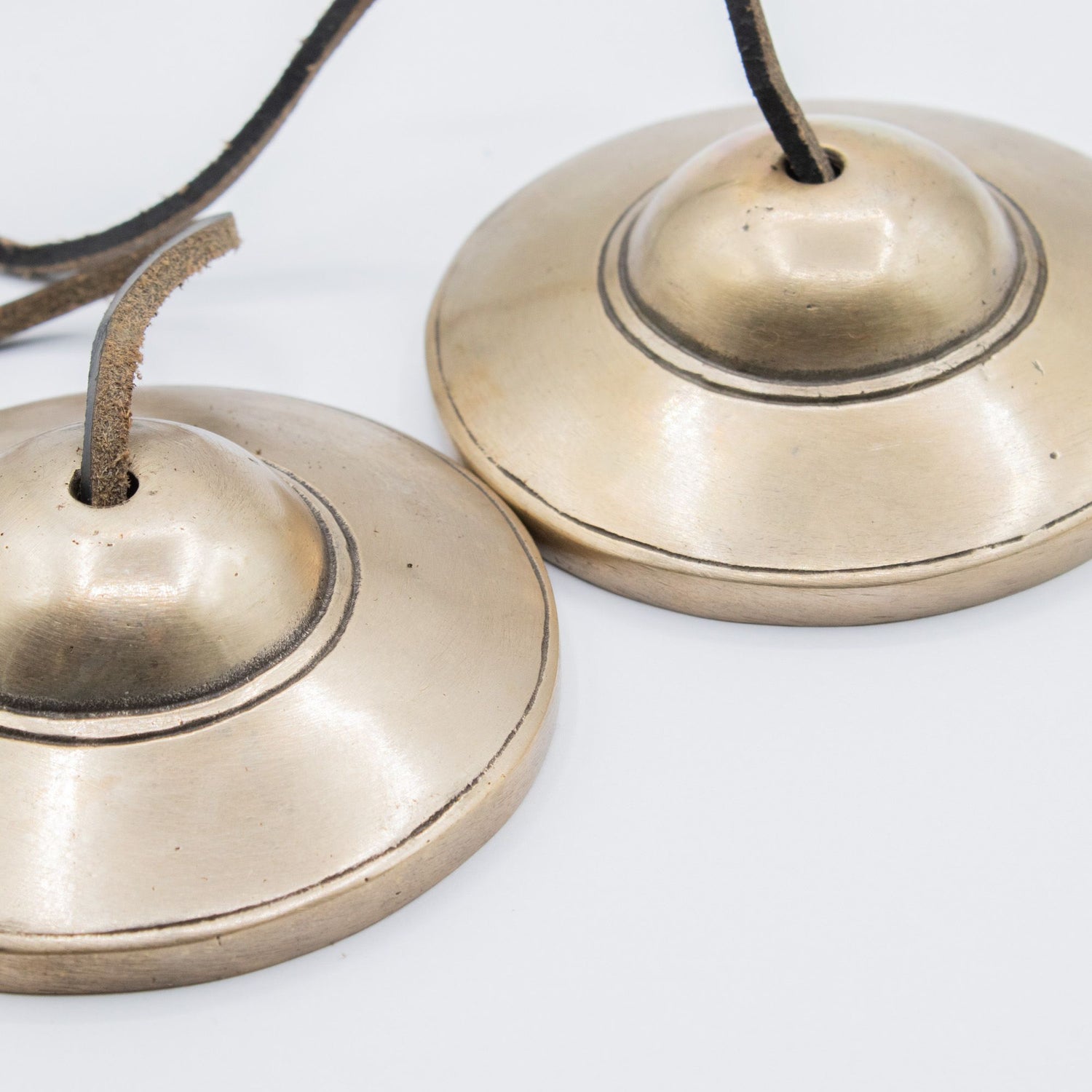 Tibetan Tingsha Cymbals, Plain Traditional 7.5cm