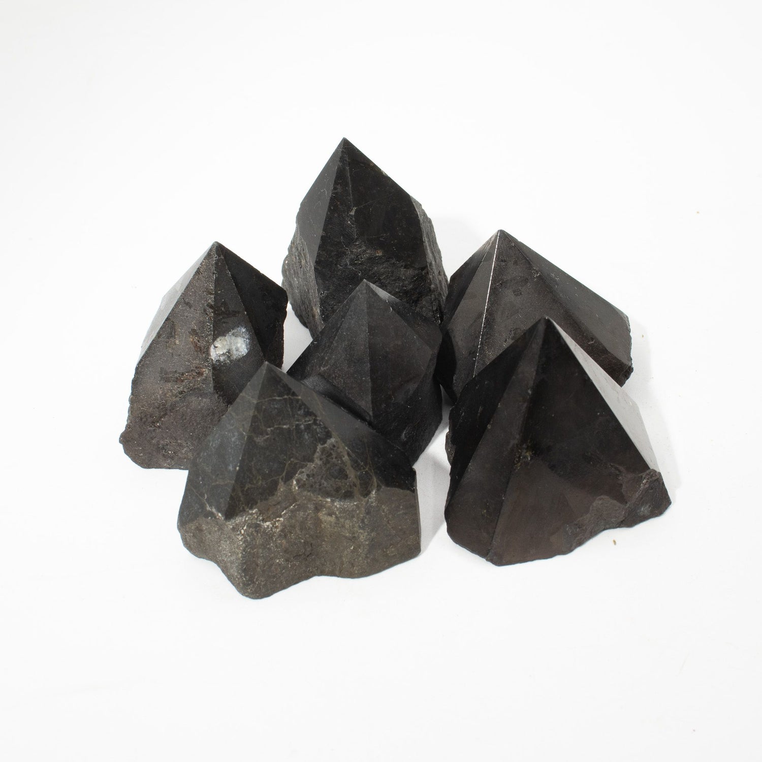 Tourmaline Polished Crystal Points, Set of 5-6