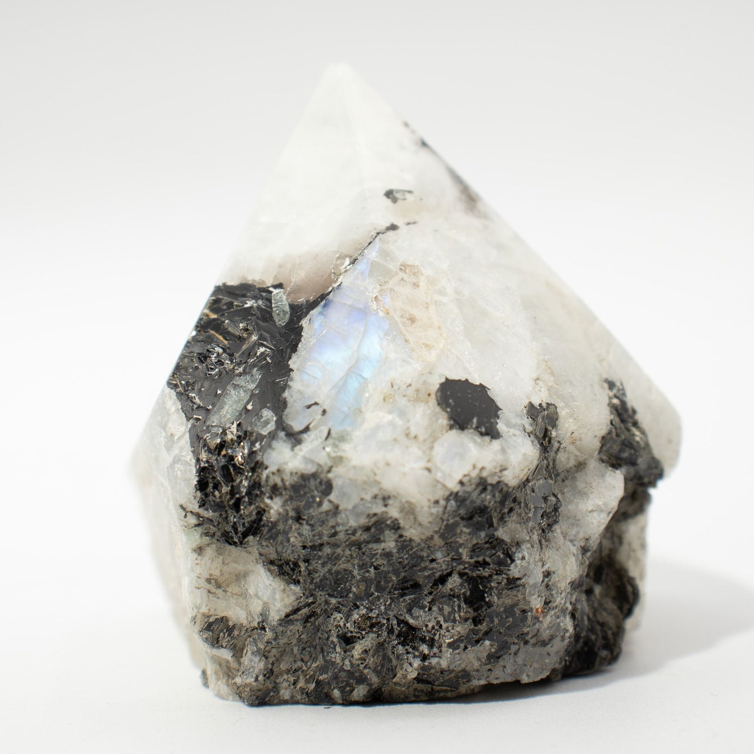 Rainbow Moonstone Polished Crystal Points, Set of 5-6