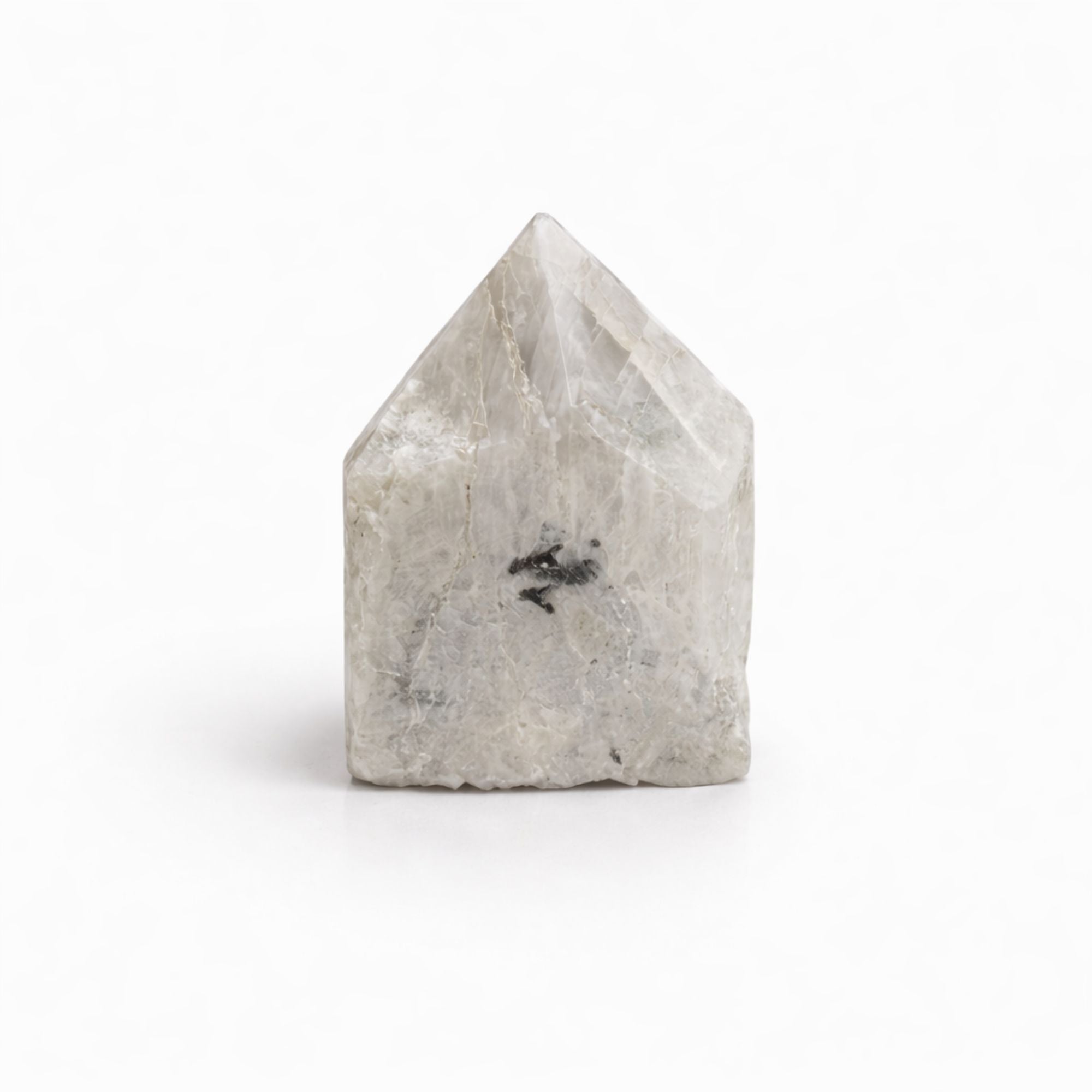 Rainbow Moonstone Polished Crystal Points, Set of 5-6