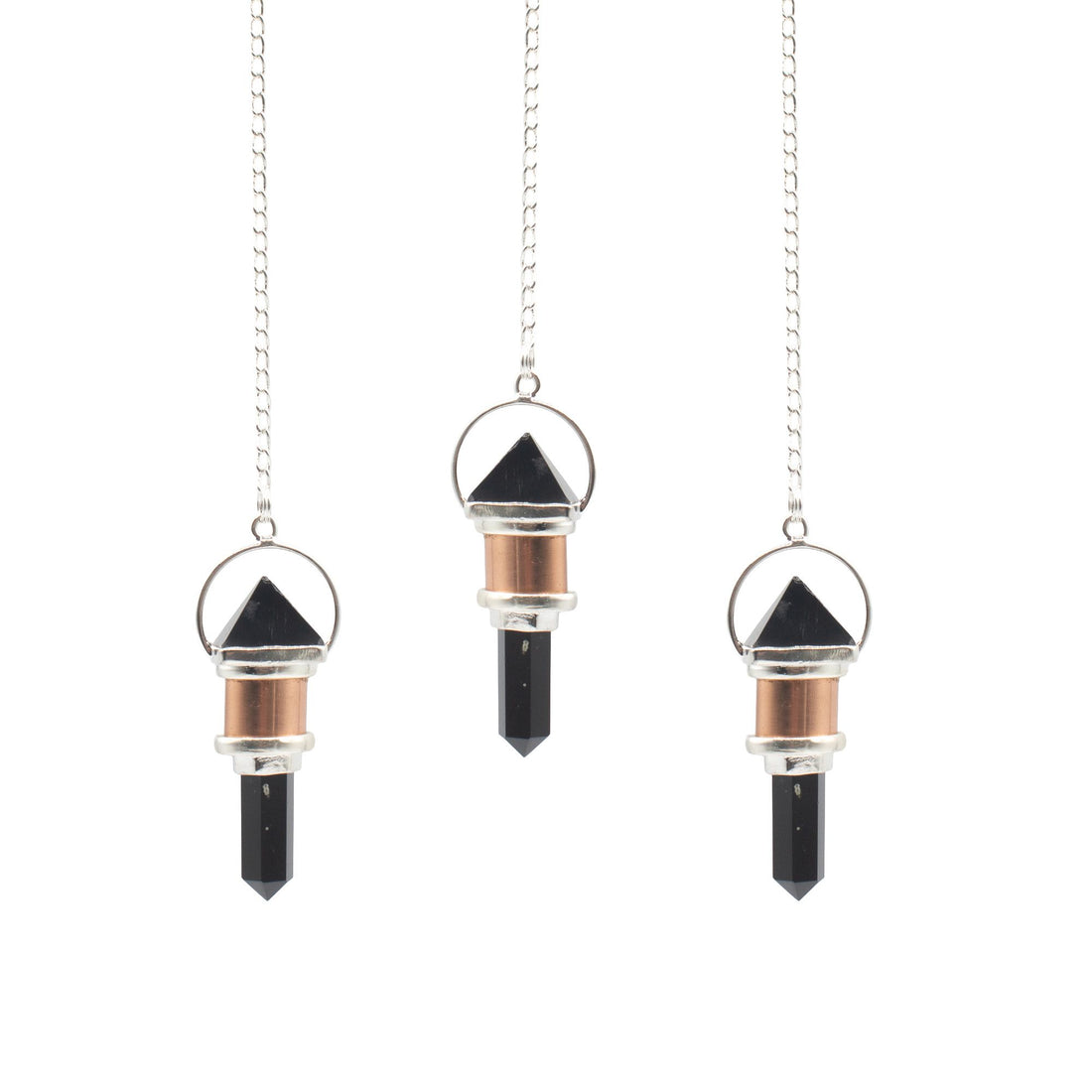 Night Watcher Obsidian Copper Pendulum
