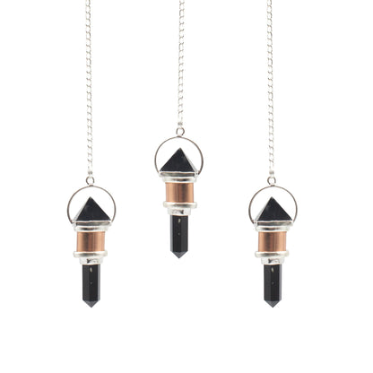 Night Watcher Obsidian Copper Pendulum