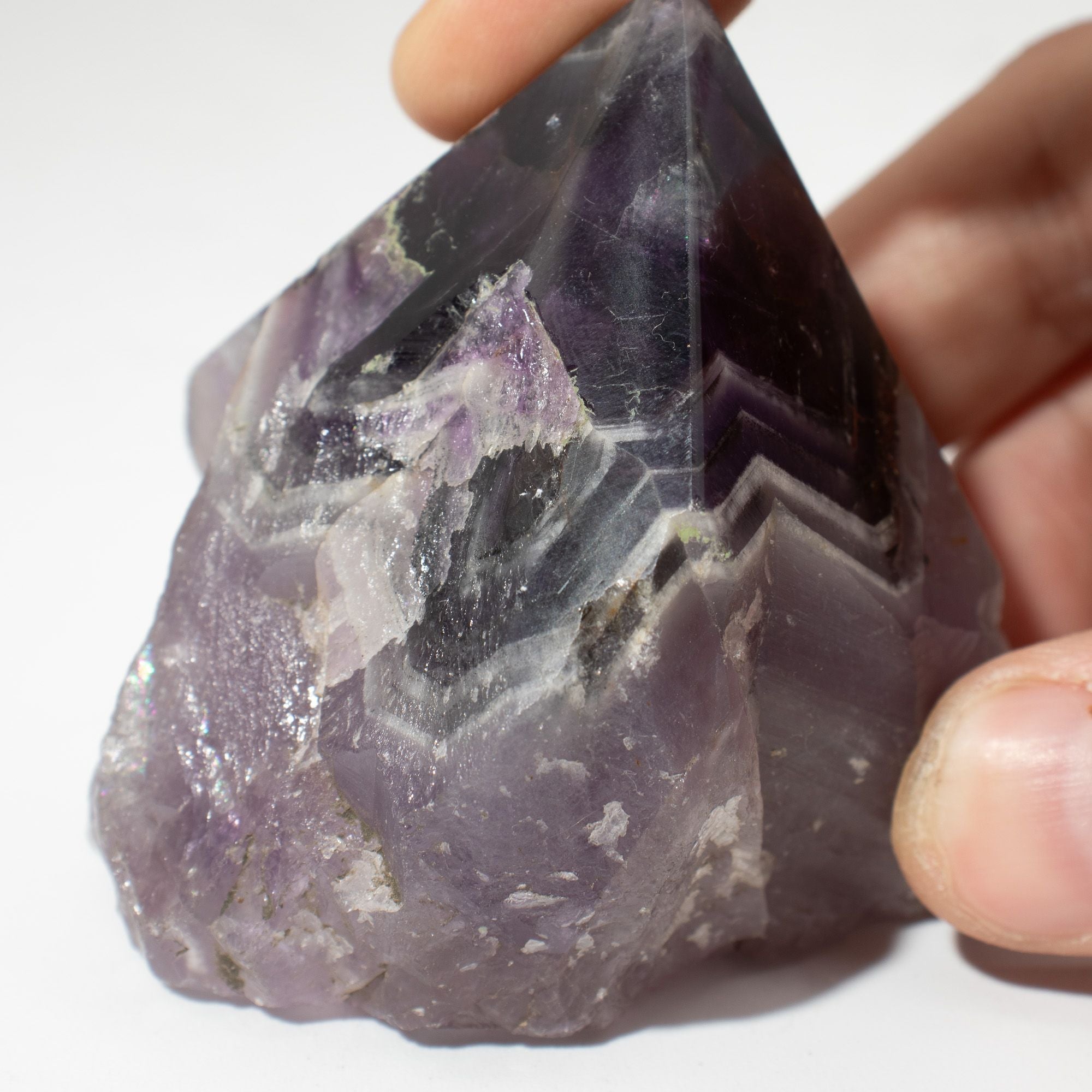 Amethyst Polished Crystal Points, Set of 5-6 (A Grade)