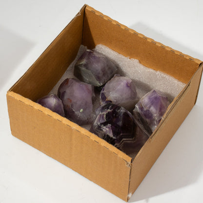 Amethyst Polished Crystal Points, Set of 5-6 (A Grade)