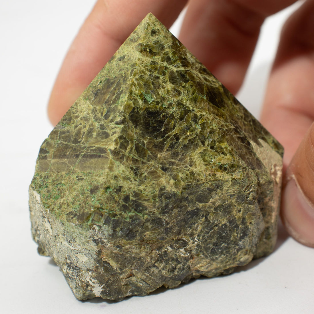 Epidote Polished Crystal Points - Set of 5-6