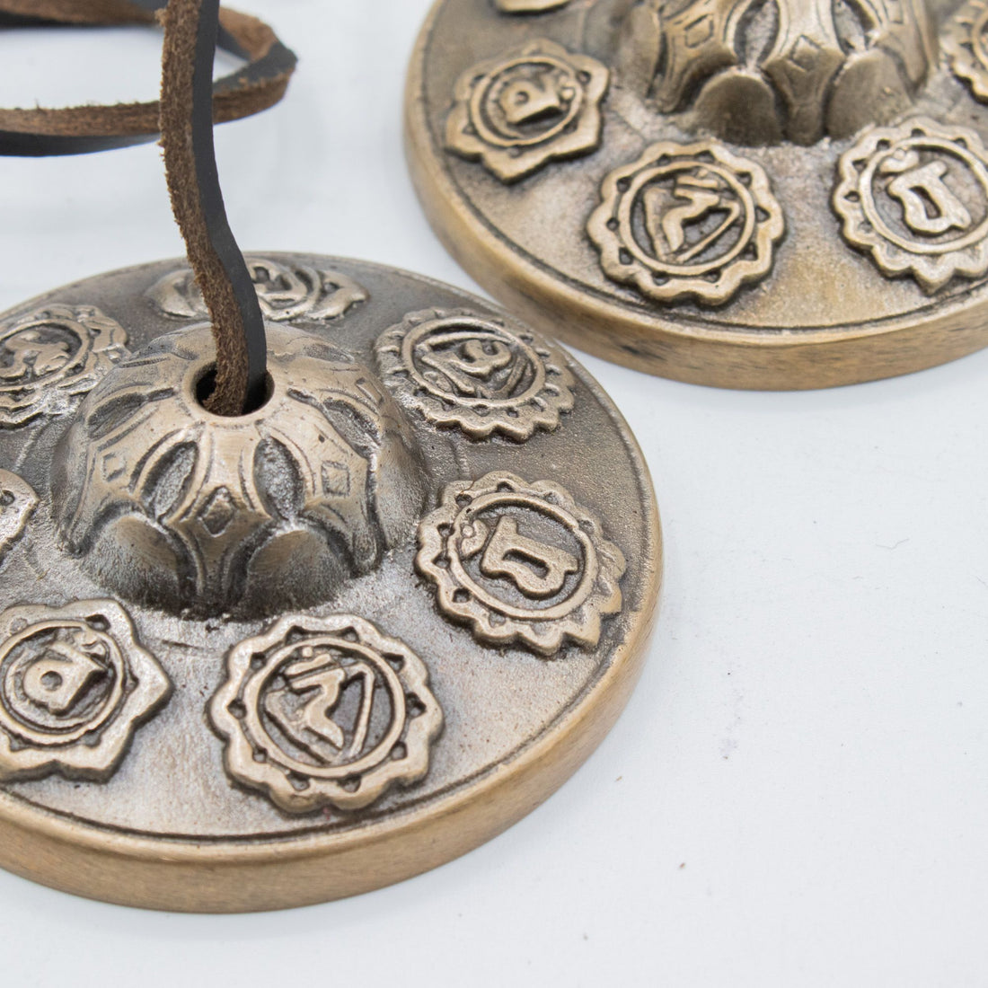 Tibetan Tingsha Cymbals - Seven Chakra Design Meditation Bells