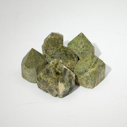 Epidote Polished Crystal Points, Set of 5-6 (A Grade)