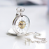 Personalised dual-opening skeleton pocket watch with engraving