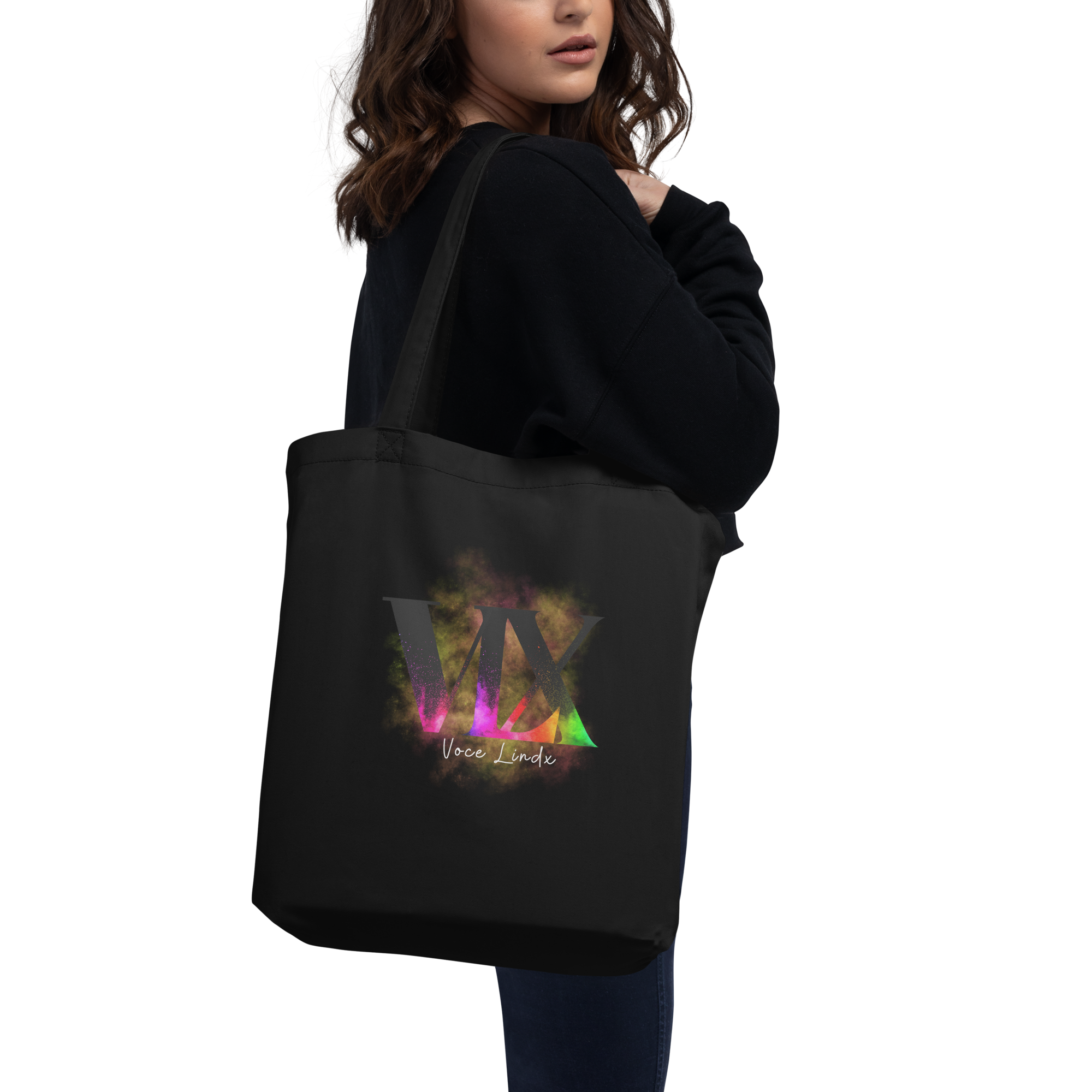 Eco Tote Bag – “Call Me They/Them” Pronoun Print | Organic Cotton Reusable Bag | Voce Lindx