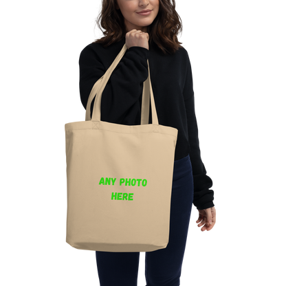 VOCE LINDX Eco Tote Bag – Upload Your Photo or Design – Reusable Cotton Canvas Shopper