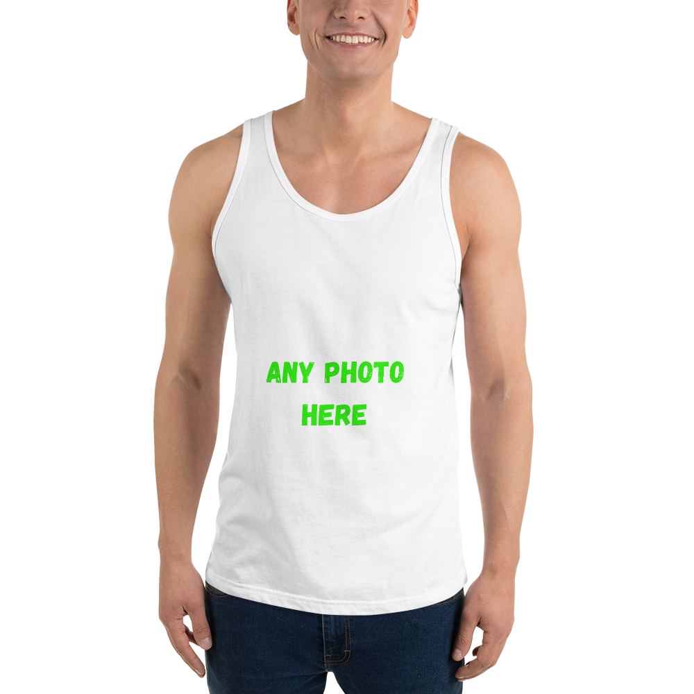 VOCE LINDX Short Sleeve T‑Shirt – Upload Your Photo or Image – 100 % Cotton Jersey, Personalised &amp; Comfortable