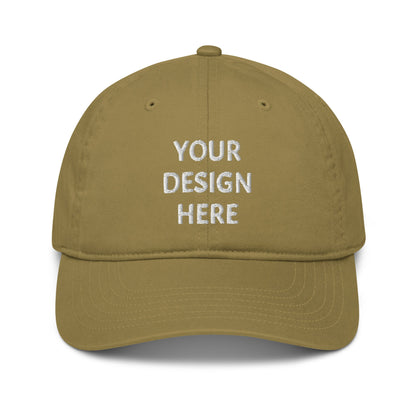 VOCE LINDX Organic Hat – Custom Design or Text – 100 % Organic Cotton Cap, Eco‑Friendly &amp; Personalised
