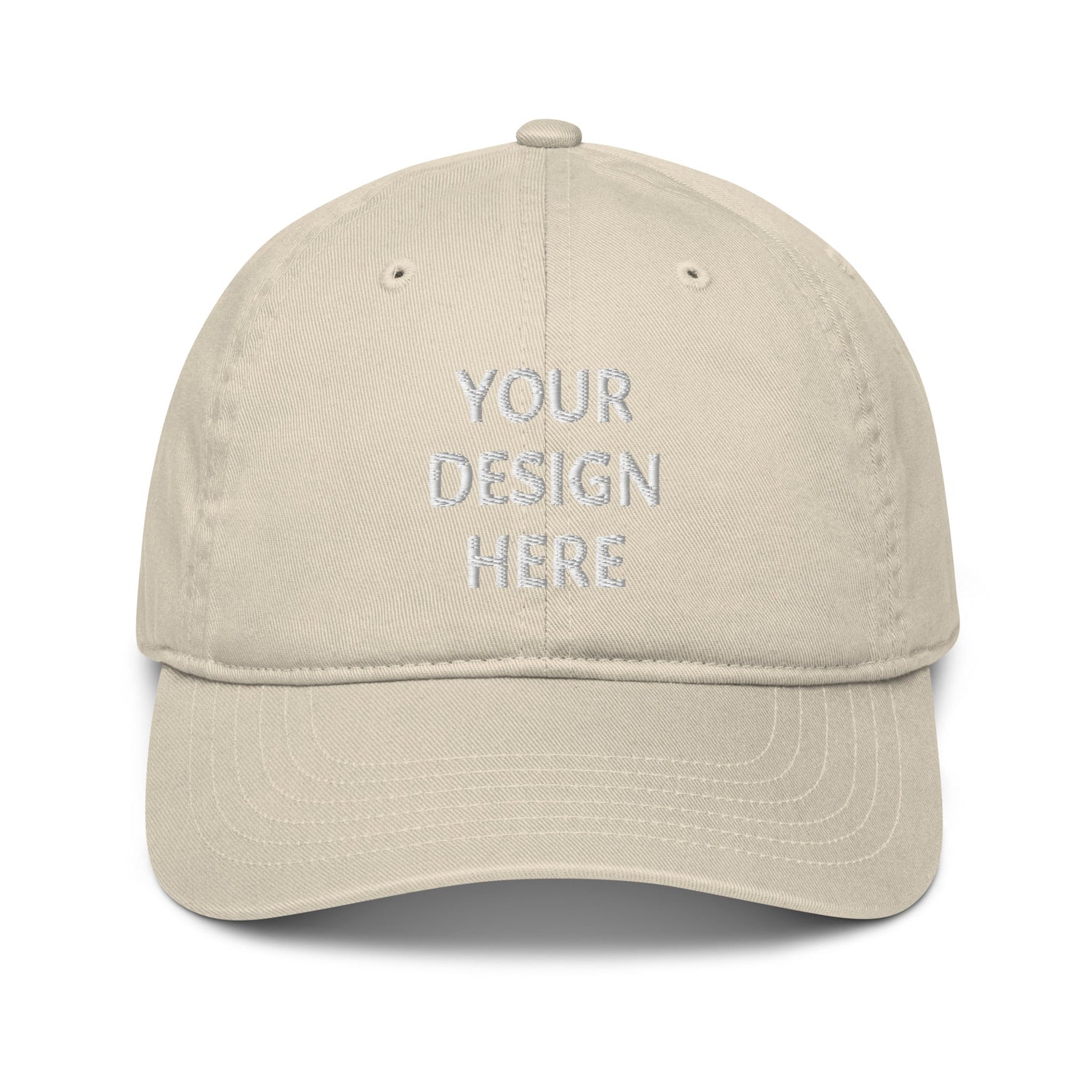VOCE LINDX Organic Hat – Custom Design or Text – 100 % Organic Cotton Cap, Eco‑Friendly &amp; Personalised