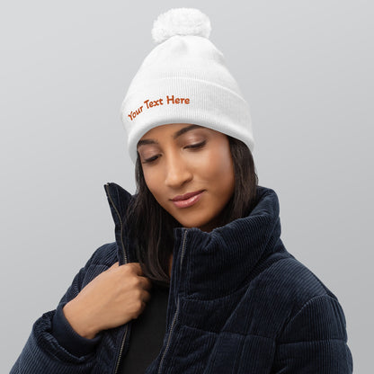 VOCE LINDX Pom‑Pom Beanie – Double‑Layer Knit, Recycled Blend, Soft &amp; Inclusive Winter Hat